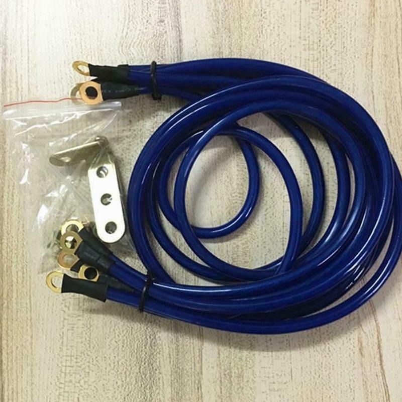 [台灣現貨] 車身強化接地線 地線 搭鐵線 電瓶負極線 5條裝 負極接地線 矽導線 負極線-細節圖5