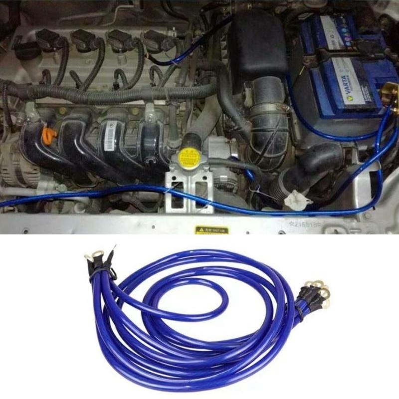 [台灣現貨] 車身強化接地線 地線 搭鐵線 電瓶負極線 5條裝 負極接地線 矽導線 負極線-細節圖6