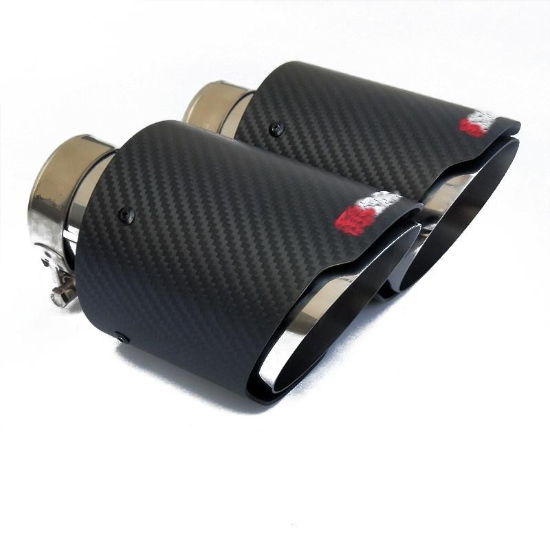 [台灣現貨] 汽車排氣管尾飾管 51mm / 61mm / 63mm 消光卡夢尾飾管 碳纖維尾飾管 尾管 尾喉-細節圖2