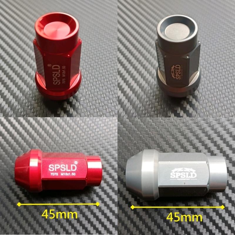 [台灣現貨] 汽車鋁圈螺帽 鋁合金 7075 螺帽 M12*1.5 長度45mm / 50mm 螺絲 螺母 螺絲母-細節圖8