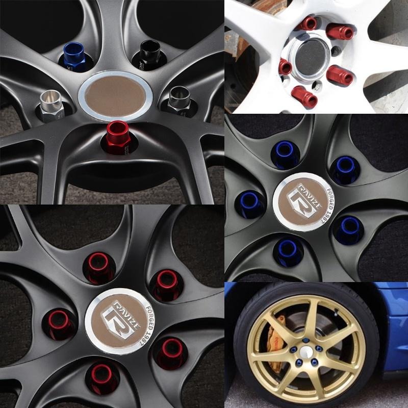 [台灣現貨] 汽車鋁圈螺帽 鋁合金 7075 螺帽 M12*1.25 長度50mm 螺絲 螺母 一組20顆-細節圖8