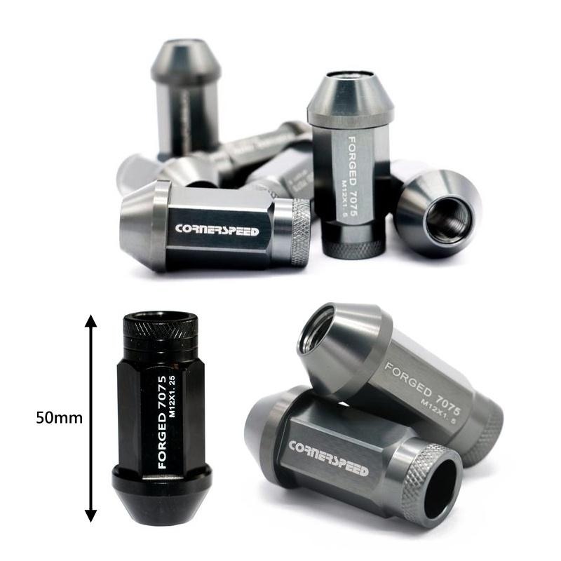 [台灣現貨] 汽車鋁圈螺帽 鋁合金 7075 螺帽 M12*1.25 長度50mm 螺絲 螺母 一組20顆-細節圖9