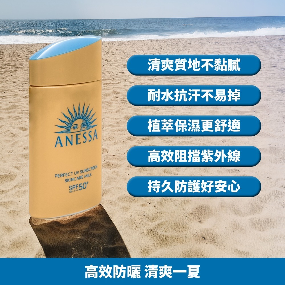 【現貨 24HR出貨】ANESSA 安耐曬 金鑽高效防曬露 NA 5X 60ml｜SPF50+ PA++++輕盈不黏膩-細節圖2