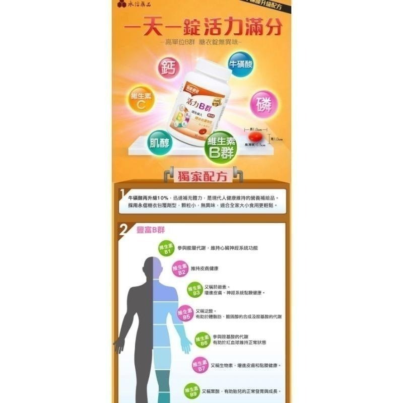 補【永信藥品】健康優見活力B群糖衣錠x1瓶(30粒/瓶)-細節圖4