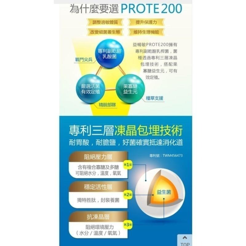 健康力 益暢敏 PROTE200 益生菌 30顆-細節圖2