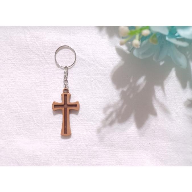<多加企業社> 十字架吊飾鑰匙圈(鐵圈款) 銷售第一名[現貨+發票] 受洗決志 紀念品 包包手機掛飾 佈道 傳福音小禮物-細節圖6