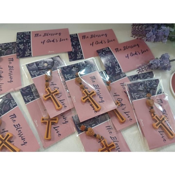 <多加企業社> 十字架吊飾鑰匙圈(繩子款) 銷售第一名[現貨+發票] 受洗 決志 紀念品 包包 手機掛飾-細節圖2