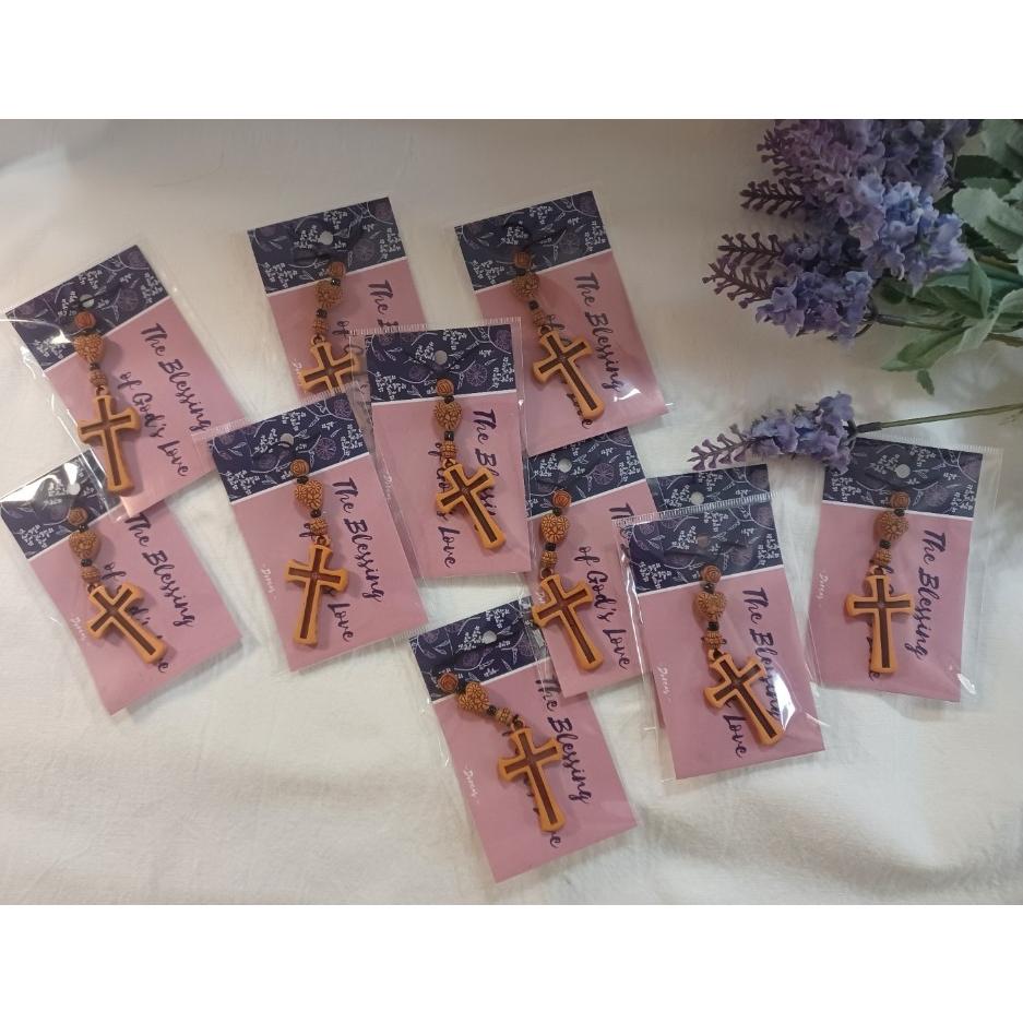 <多加企業社> 十字架吊飾鑰匙圈(繩子款) 銷售第一名[現貨+發票] 受洗 決志 紀念品 包包 手機掛飾-細節圖3