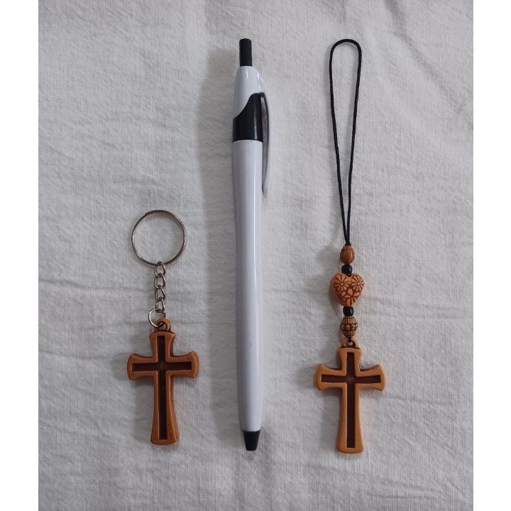 <多加企業社> 十字架吊飾鑰匙圈(繩子款) 銷售第一名[現貨+發票] 受洗 決志 紀念品 包包 手機掛飾-細節圖4