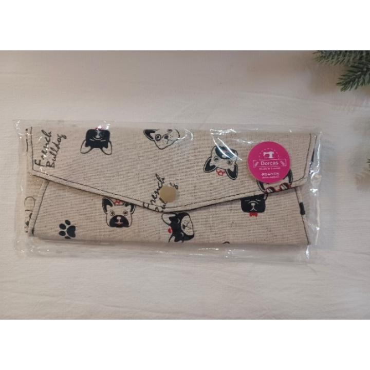 台灣製～防水餐具袋(大)／環保餐具袋／餐具包／吸管袋／筆袋／手作材質： 台灣製防水布、塑膠四合扣，裡和外皆為防水布料-細節圖3