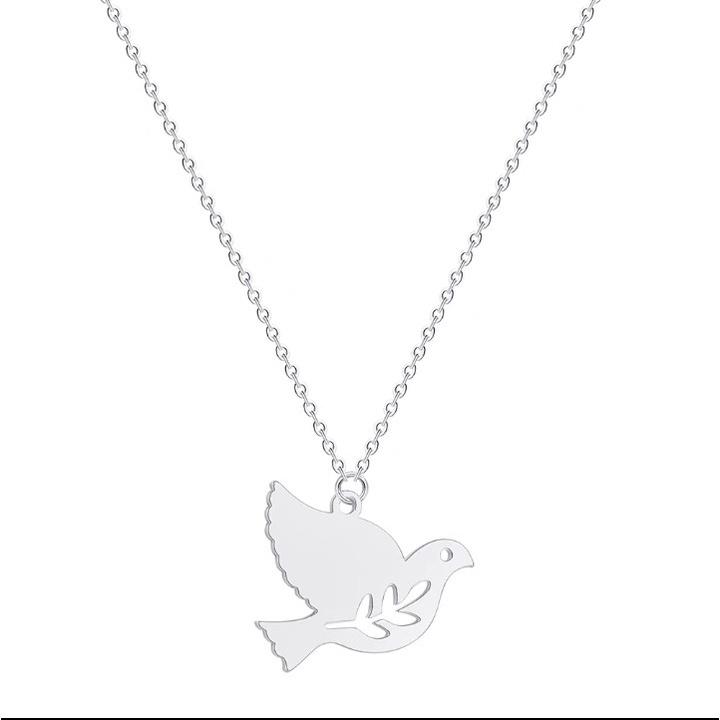 <多加企業社> 316不銹鋼項鍊 | 聖靈鴿子 | 銀色系 | 基督教禮品 | 福音禮品 | 文創禮品 | 生日禮物-細節圖3