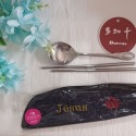 烏魚子造型餐具袋／環保／餐具袋／筆袋（拉鏈式）新品上市！歡迎訂購／客製化訂製／牛仔布料／純棉布料／環保愛地球-規格圖9