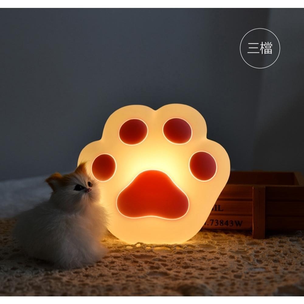 【Glolux】ฅ喵爪爪矽膠療癒燈ฅ  夜燈/氛圍燈/壁燈 禮物 禮品 萬聖節 可愛燈-細節圖8