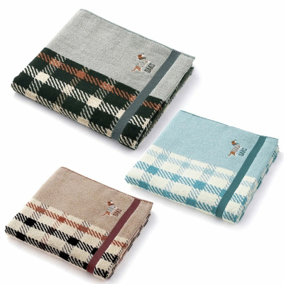 日本DAKS刺繡 經典小狗 系列 毛巾(A.B.C)三色