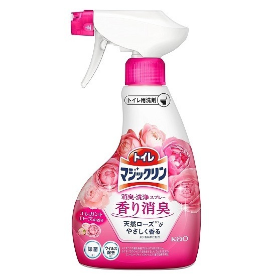 日本 花王 浴室 馬桶 消臭 除菌 玫瑰香 清潔劑(兩瓶一組)特價-細節圖2