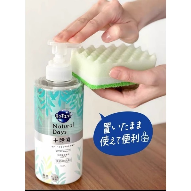 日本 花王 高效去油漬 除菌 按壓式 洗碗精(橘子.馬鞭草)兩瓶一組特價-細節圖6