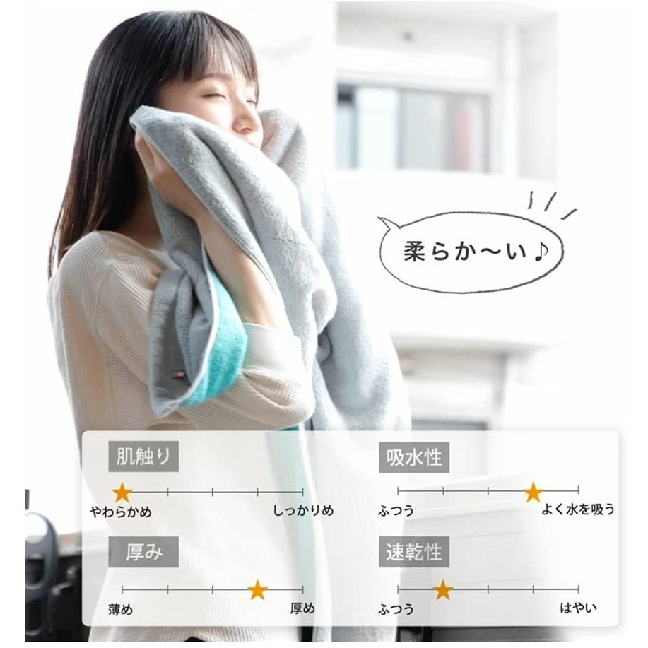 日本 今治 雙面純綿 吸水 柔軟親膚 雙面雙色浴巾(A.B.C.D)四色-細節圖7