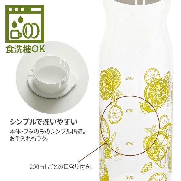 日本HARIO耐熱 限量紀念版 玻璃壺 冷水壺(黃.綠)兩色-細節圖6