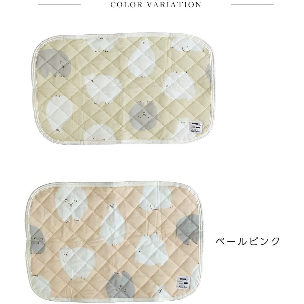 日本coupon夏季抗暑 北極熊涼感 枕頭套(粉.米)兩色-細節圖6