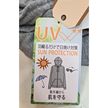 日本 serioso抗UV防紫外線 輕薄 透氣 防曬外套(.綠.灰)2色-細節圖3