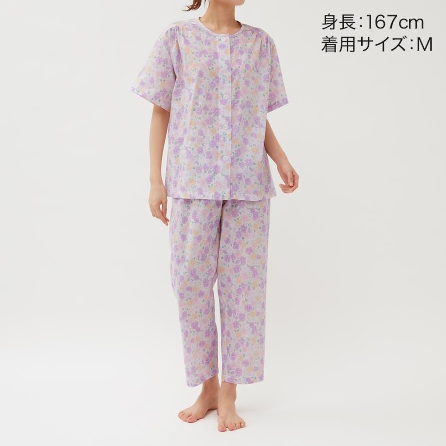 日本郡是 女生 兩件式 圓領 家居服 睡衣(短袖)粉色-細節圖9