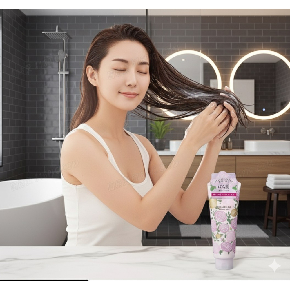 日本 資生堂 玫瑰園 護髮膜-細節圖6