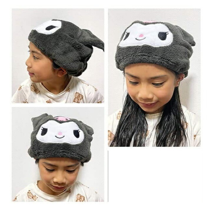 日本sario極細纖維 造型 速乾吸水 毛巾帽(庫洛米.大耳狗)兩種-細節圖6