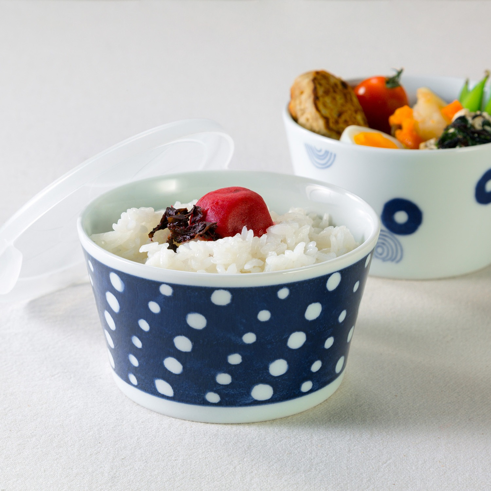 日本 西海陶器 微波 附蓋 三入 保鮮碗-細節圖6