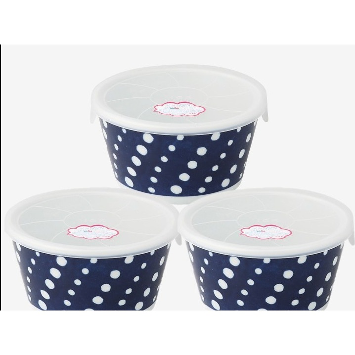 日本 西海陶器 微波 附蓋 三入 保鮮碗-細節圖8