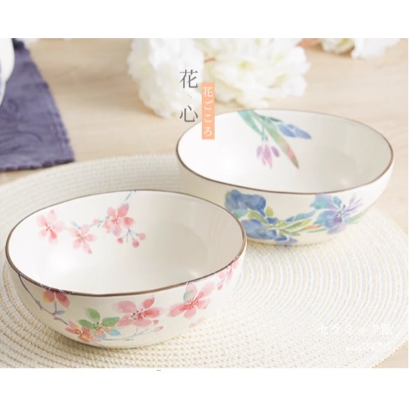 日本 美濃燒 木製盒裝 2入缽組(A.B.C)三種-細節圖4