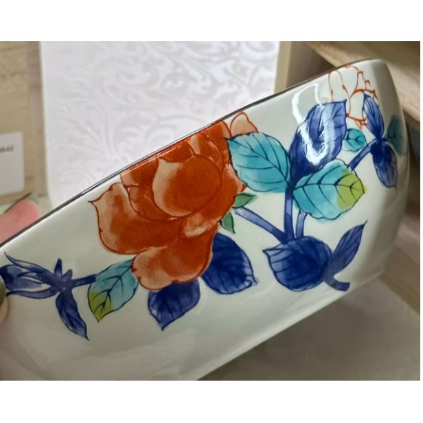 日本 美濃燒 木製盒裝 2入缽組(A.B.C)三種-細節圖6