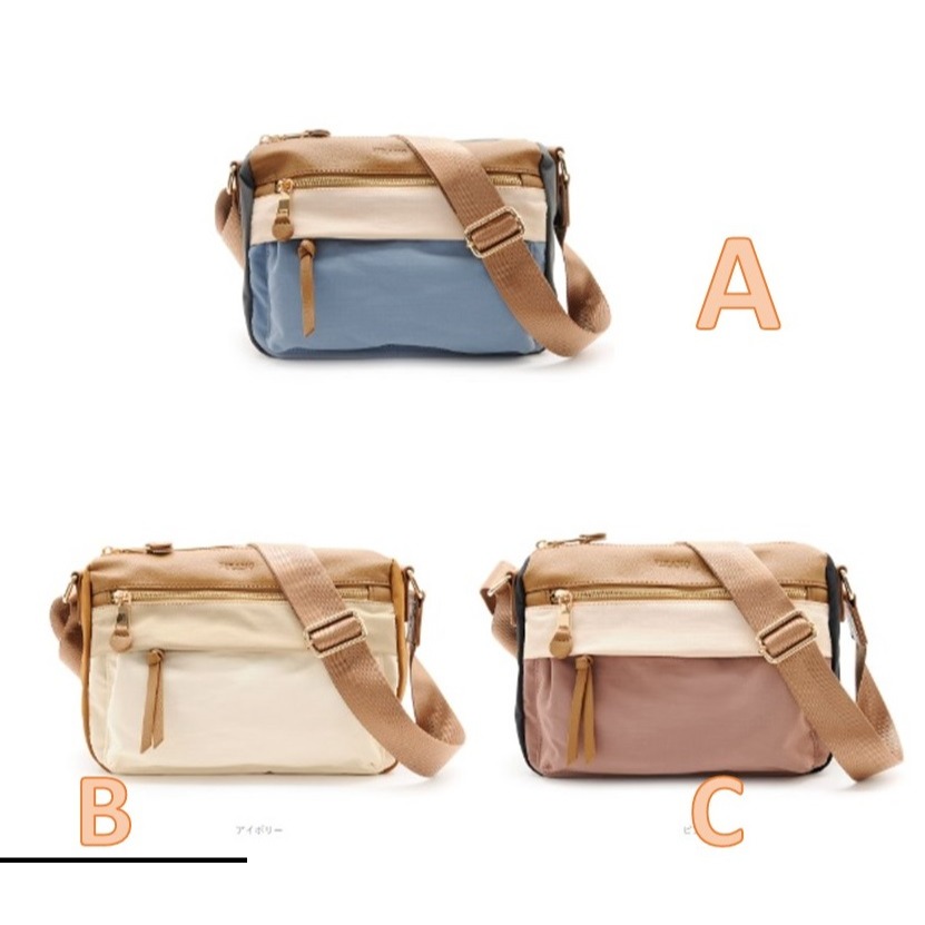 日本 FIRANO防潑水 輕量 休閒斜 背包(A.B.C)三色-細節圖2