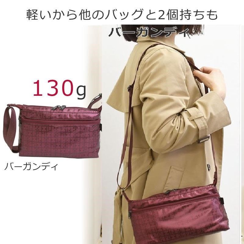 日本ヤマト屋多功能 防潑水 輕量 橫長 側背包(黑.紅.銀)三色-細節圖6