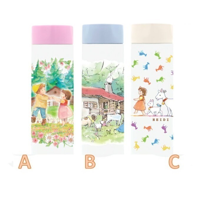 日本 阿爾卑斯山的少女 3D浮印不銹鋼保溫杯(A.B.C)三種-細節圖4