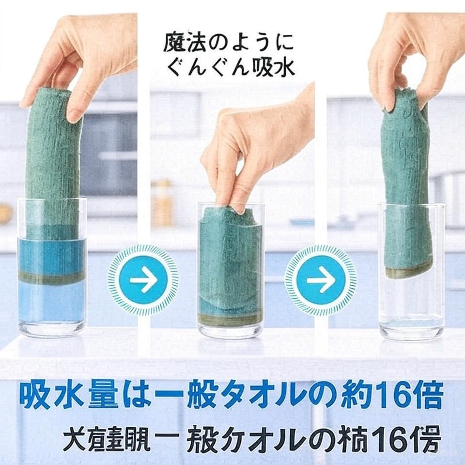 日本 丸辰 超強吸水擦拭布 3入組(兩盒1組)特價-細節圖4