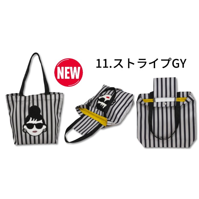 日本HAPPY刺繡 臉孔 款超吸睛大容量防潑水托特包(黑.灰)兩色-細節圖5