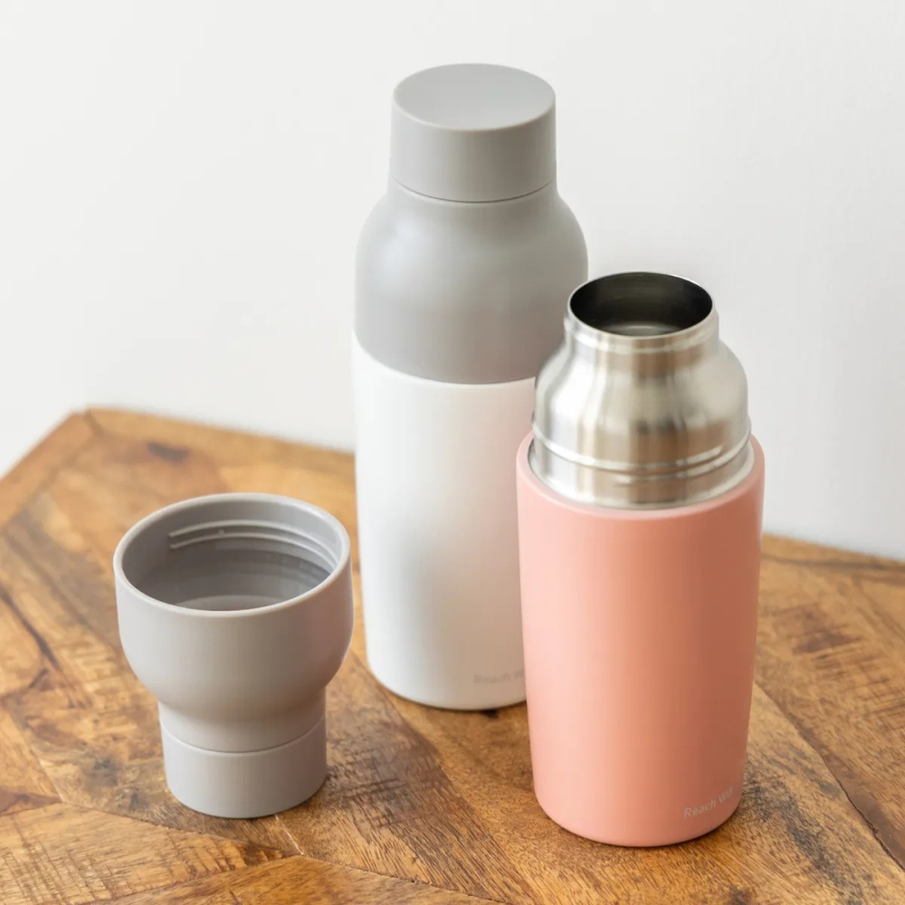 日本Reach Will 花瓶造型 輕量 魔法保溫瓶(米.粉.紫)三色-細節圖2