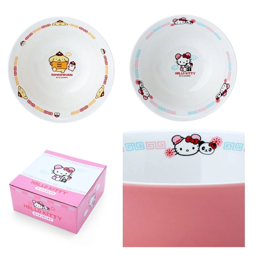 日本 sanrio 卡通圖案 輕量 丼碗(凱蒂.大耳狗)2種-細節圖4
