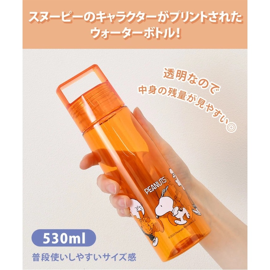日本 SNOOPY 直飲清透可愛又實用的隨行水壺(橘.紫.灰)2支優惠-細節圖2