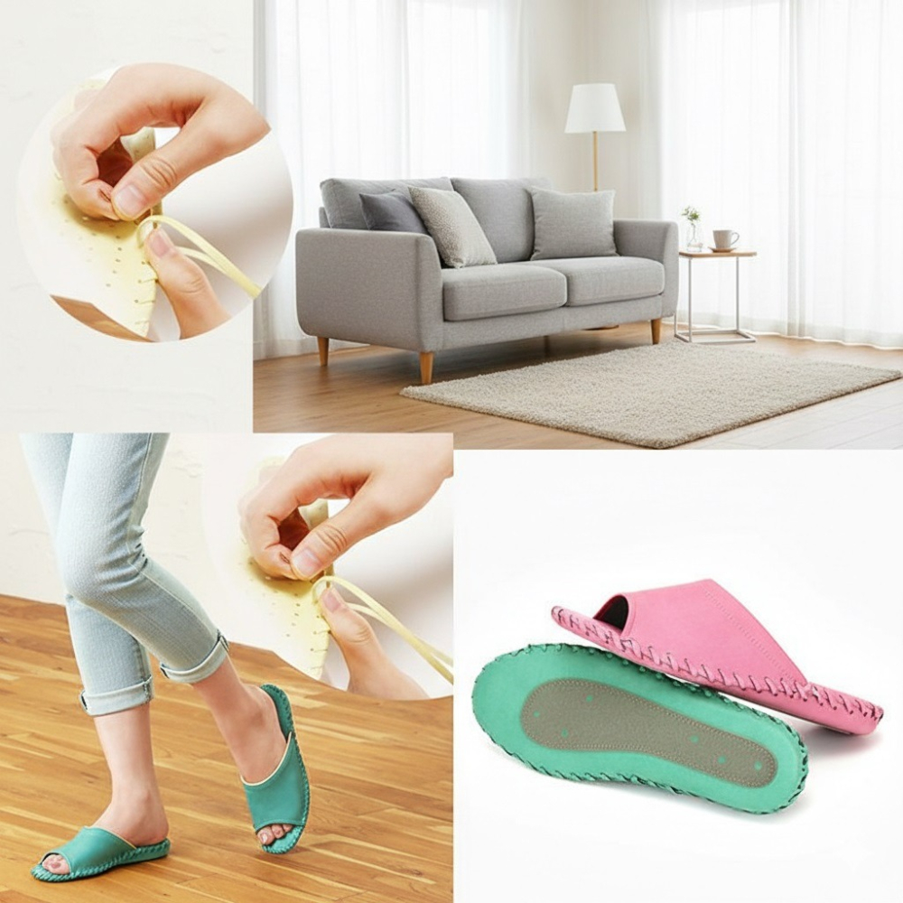 日本Pansy輕量舒適 女款 室內拖鞋(粉.黃.藍) 三色-細節圖3