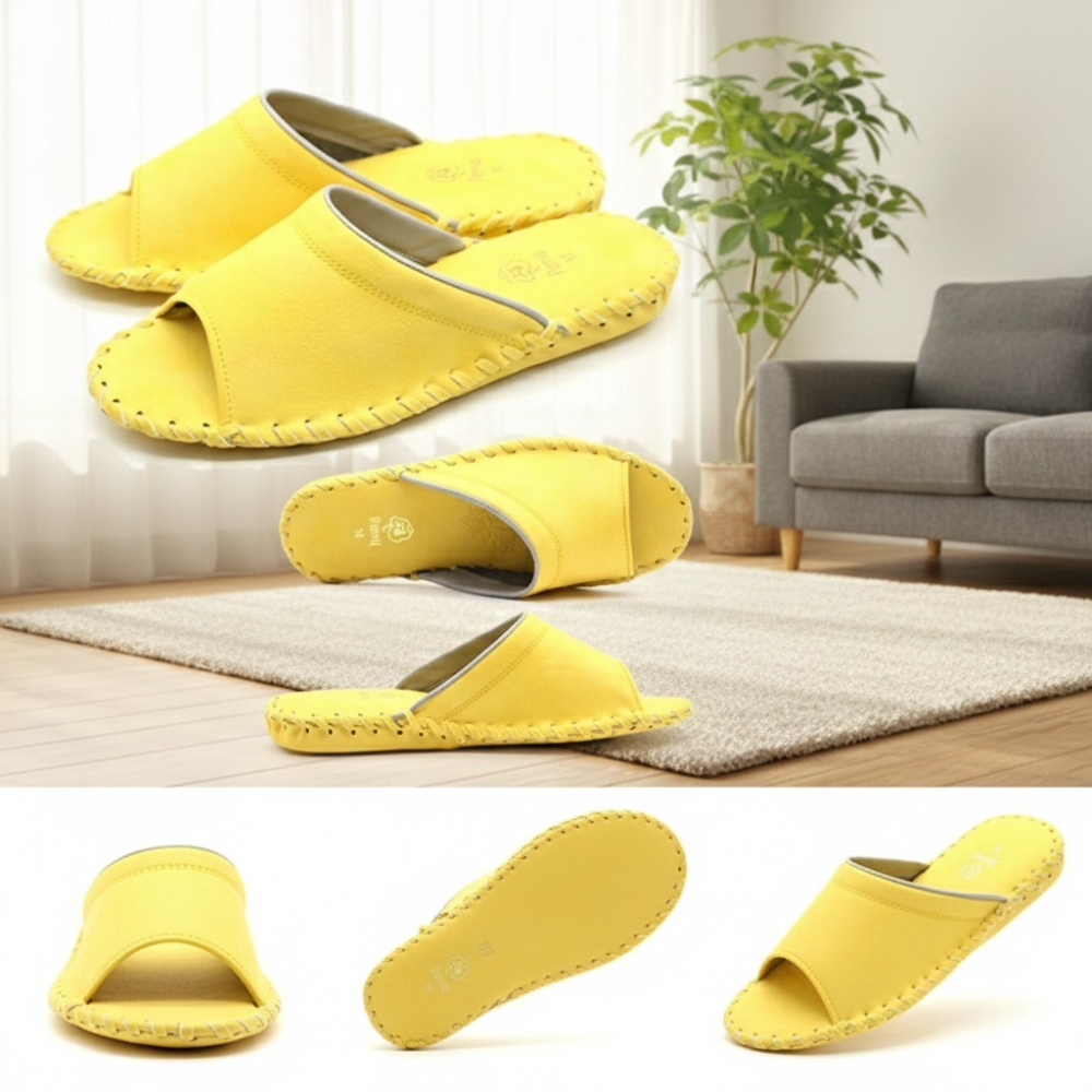 日本Pansy輕量舒適 女款 室內拖鞋(粉.黃.藍) 三色-細節圖9