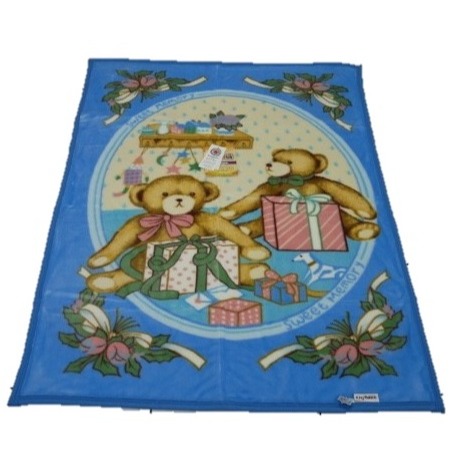 日本新合纖 輕柔親膚專為新生寶寶設計的安心禮盒毛毯(藍.粉.黃) 三色(體積過大會拆盒子出貨)-細節圖6