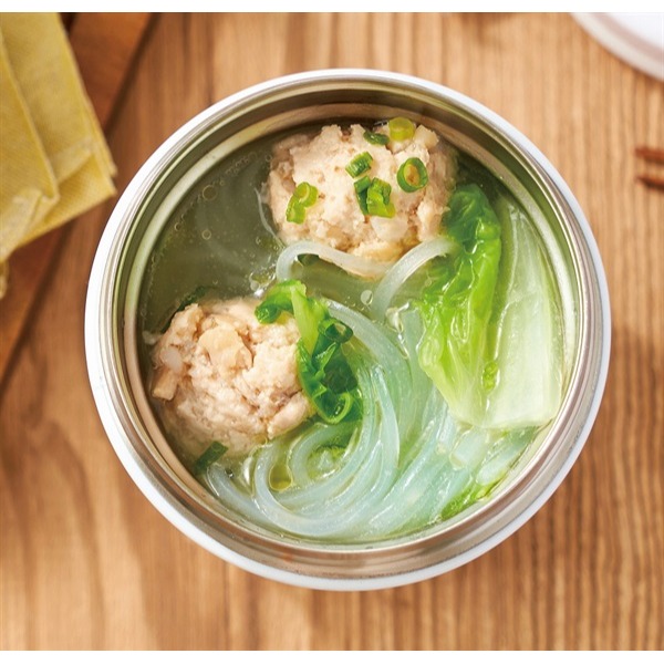 日本パール2way真空斷熱不鏽鋼保溫保冷持久 食物罐 保溫杯(白.咖.藍) 三色-細節圖7