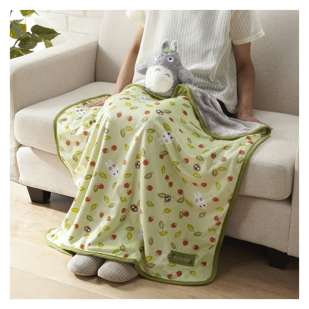 日本吉卜力 毛絨玩偶造型 隨行毛毯(龍貓.魔女宅急便) 兩款-細節圖3