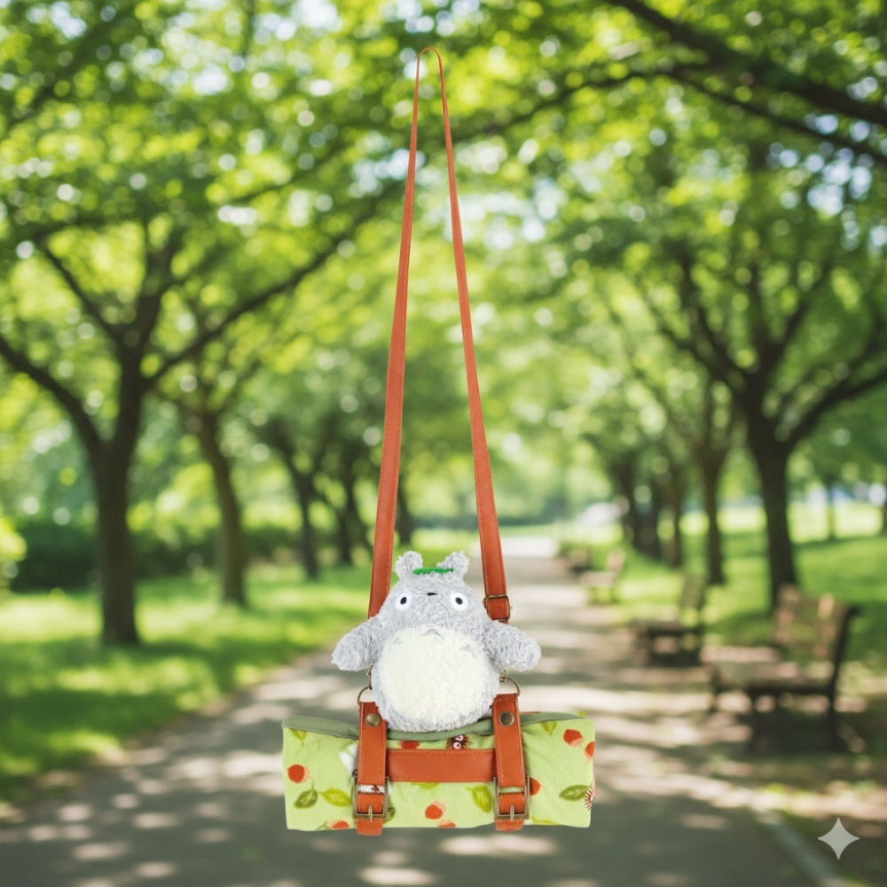 日本吉卜力 毛絨玩偶造型 隨行毛毯(龍貓.魔女宅急便) 兩款-細節圖7