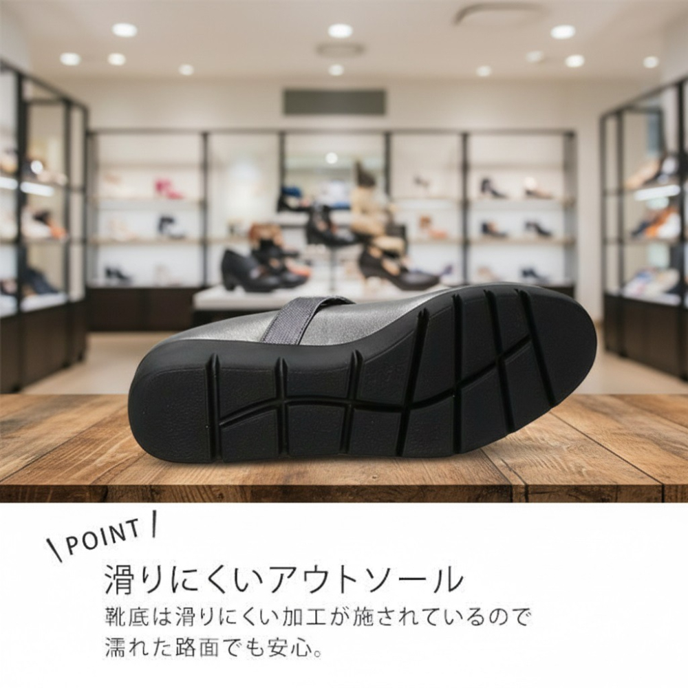 日本FIRST CONTACT不累腳好走 厚底帶扣舒適 厚底鞋-細節圖5