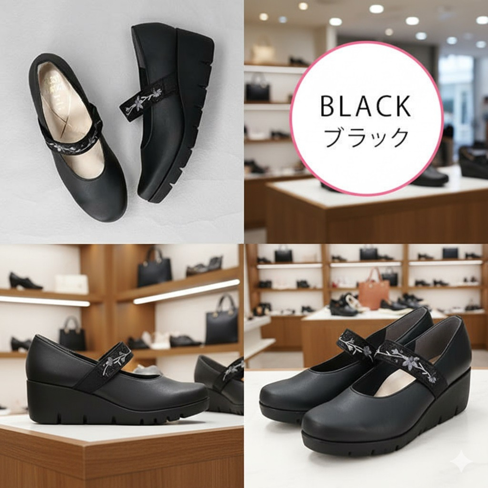 日本FIRST CONTACT不累腳好走 厚底帶扣舒適 厚底鞋-細節圖7