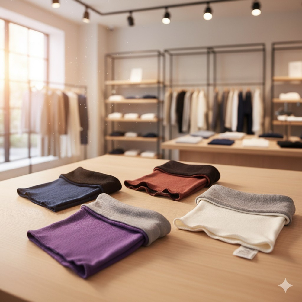 日本アズ 温活女子 可雙面戴 吸濕發熱 脖圍(A.B.C.D) 四色-細節圖6