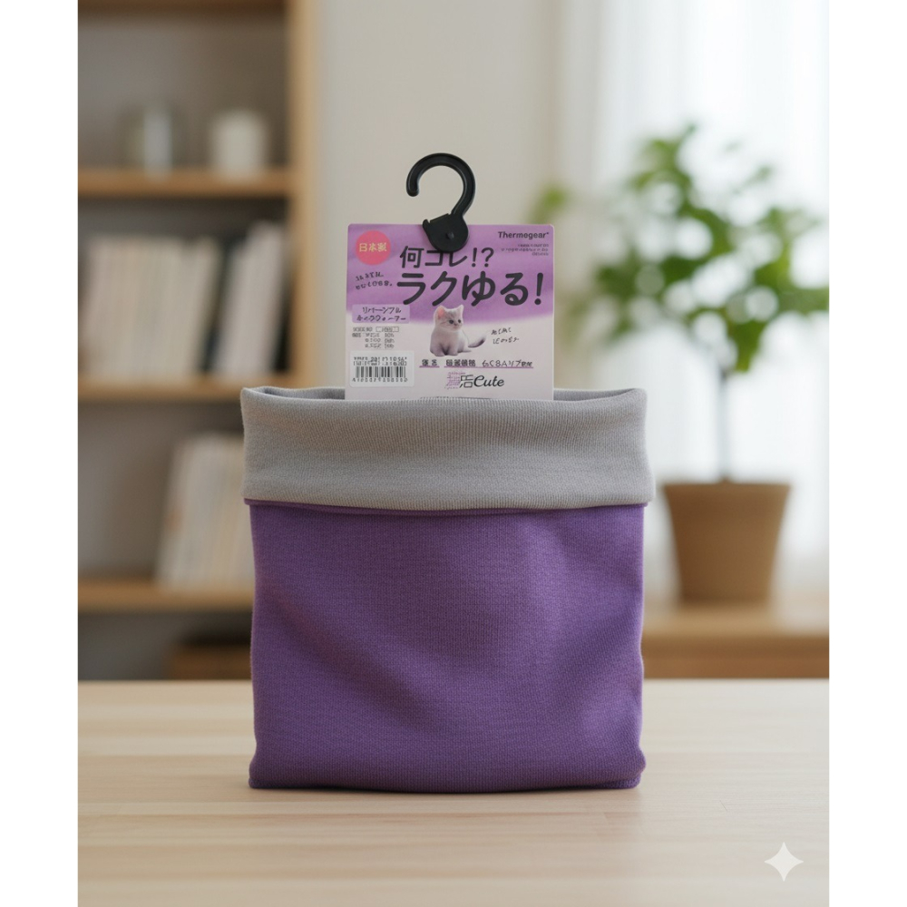 日本アズ 温活女子 可雙面戴 吸濕發熱 脖圍(A.B.C.D) 四色-細節圖7