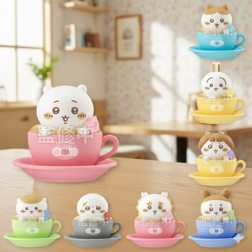 日本 BANDAIちいかわ3D 拿鐵小物 整盒12入 公仔盲盒-細節圖2